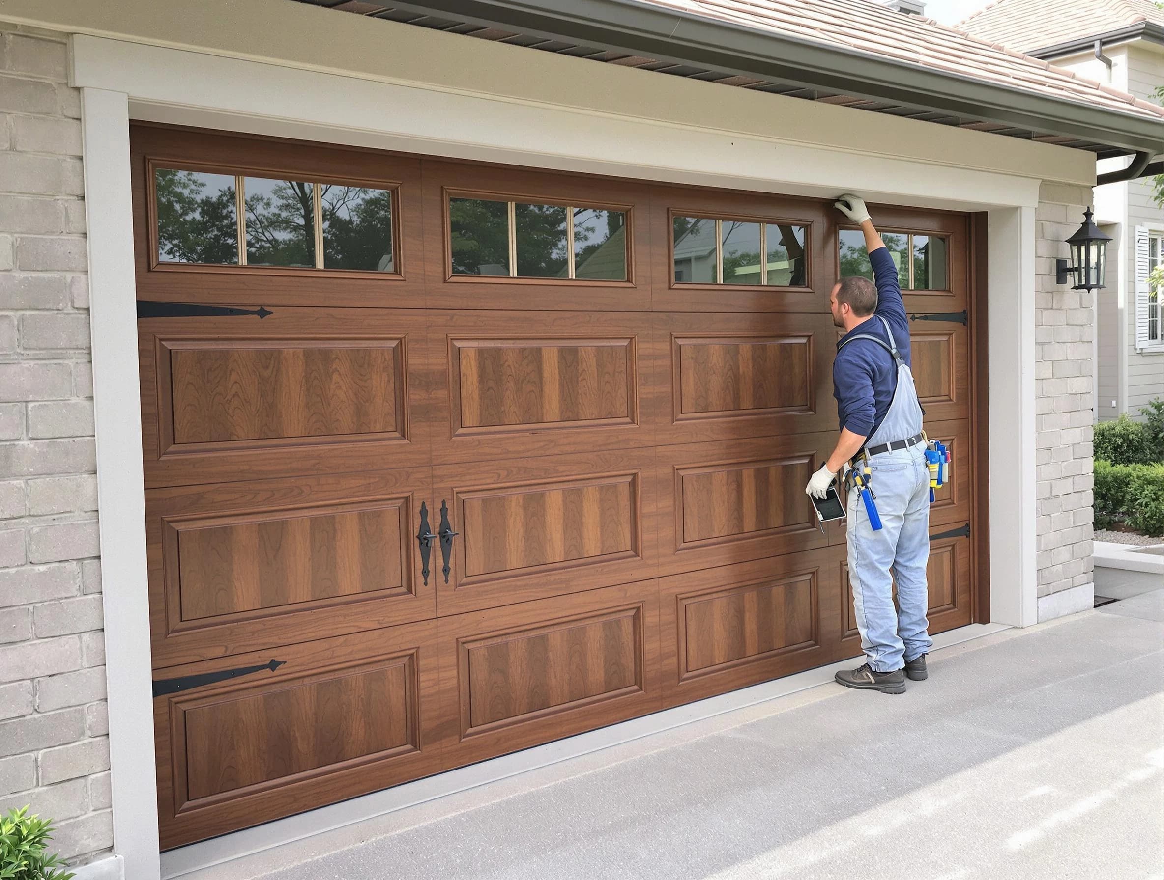 Custom garage door showcase by Highland Springs Garage Door Repair in Highland Springs