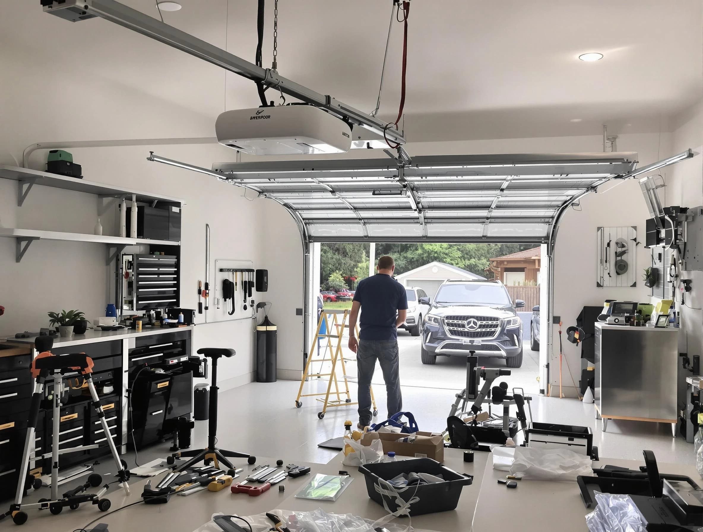 Garage door opener installation by Highland Springs Garage Door Repair in Highland Springs