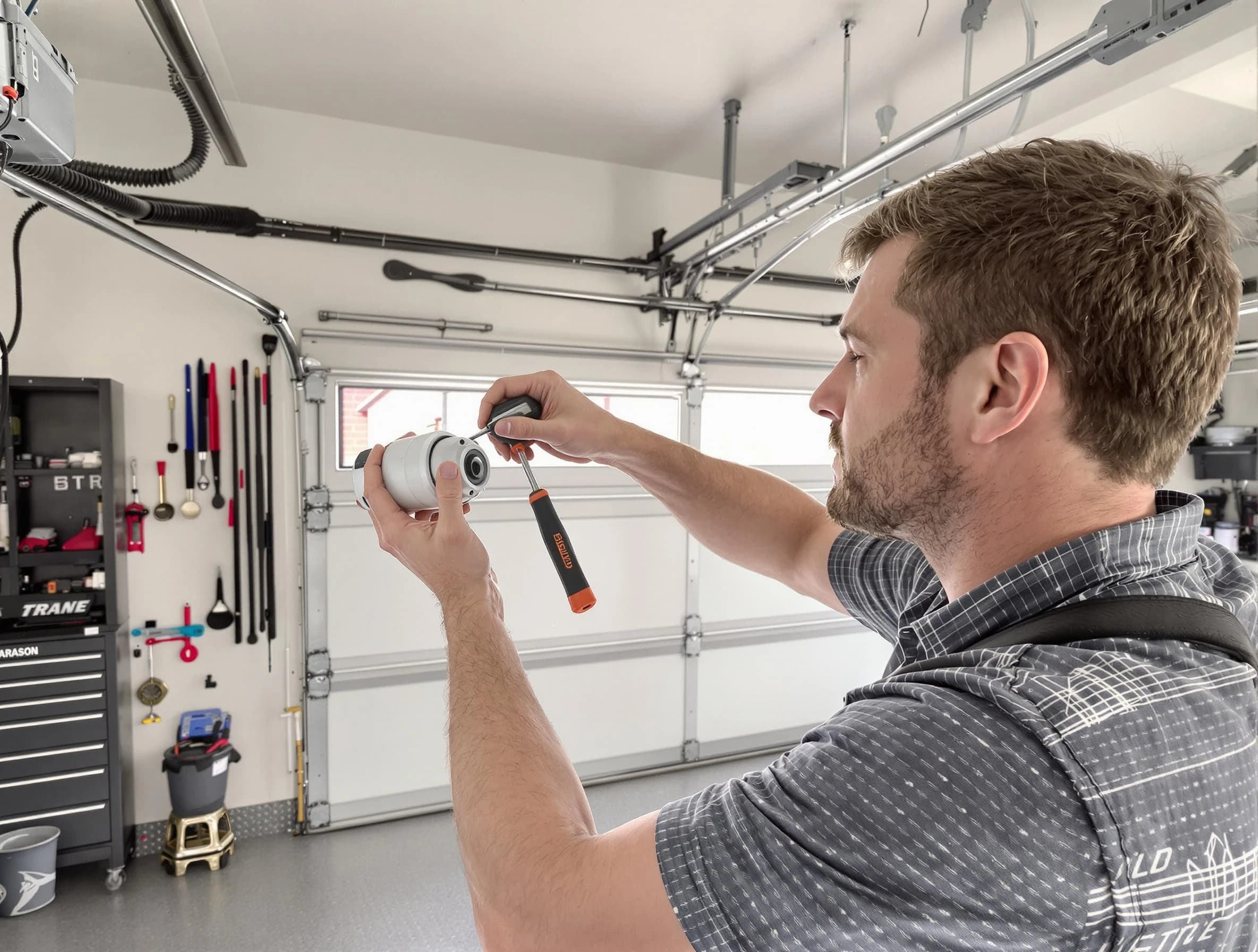 Garage door opener repair service by Highland Springs Garage Door Repair in Highland Springs