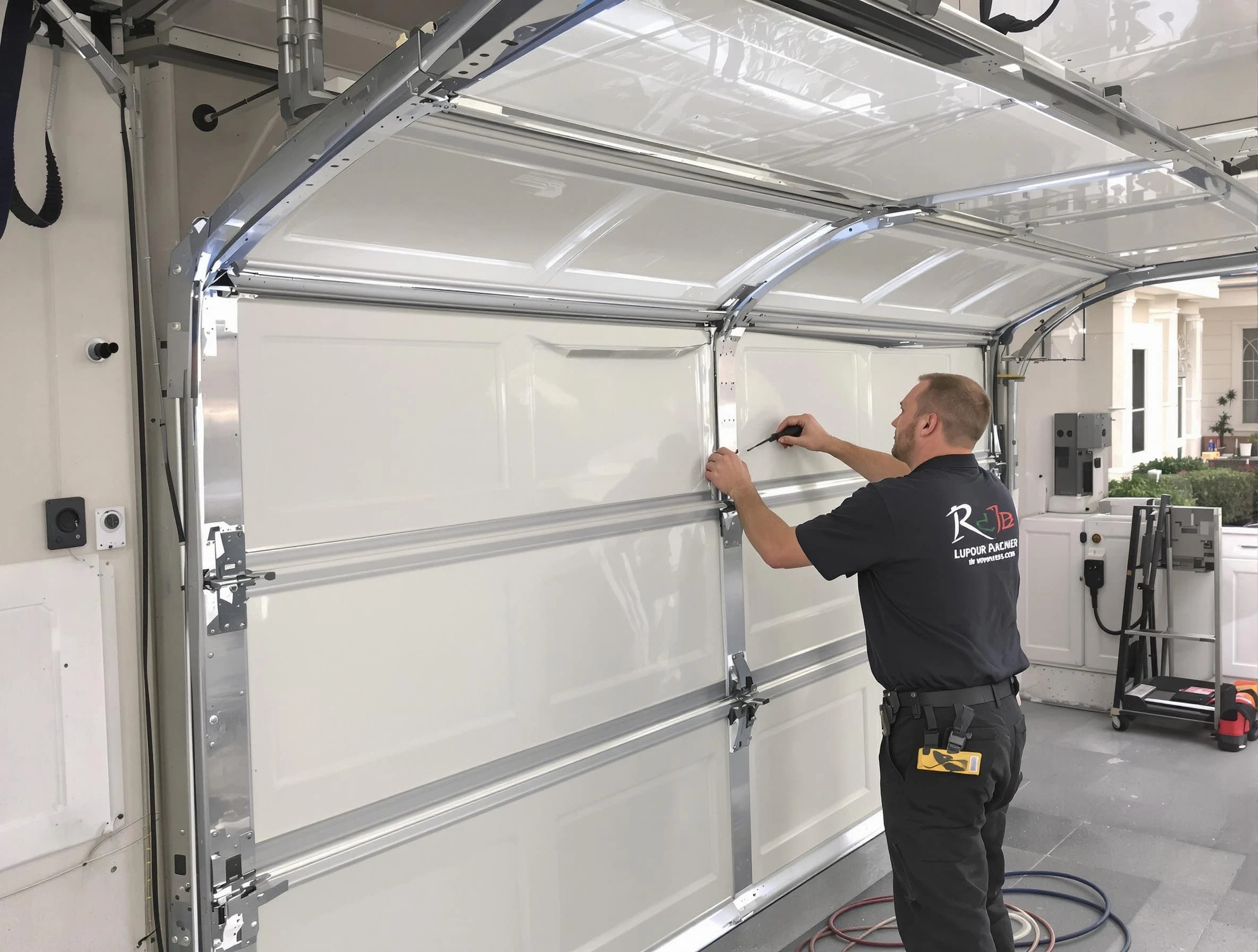 Highland Springs Garage Door Repair professional performing panel repair in Highland Springs
