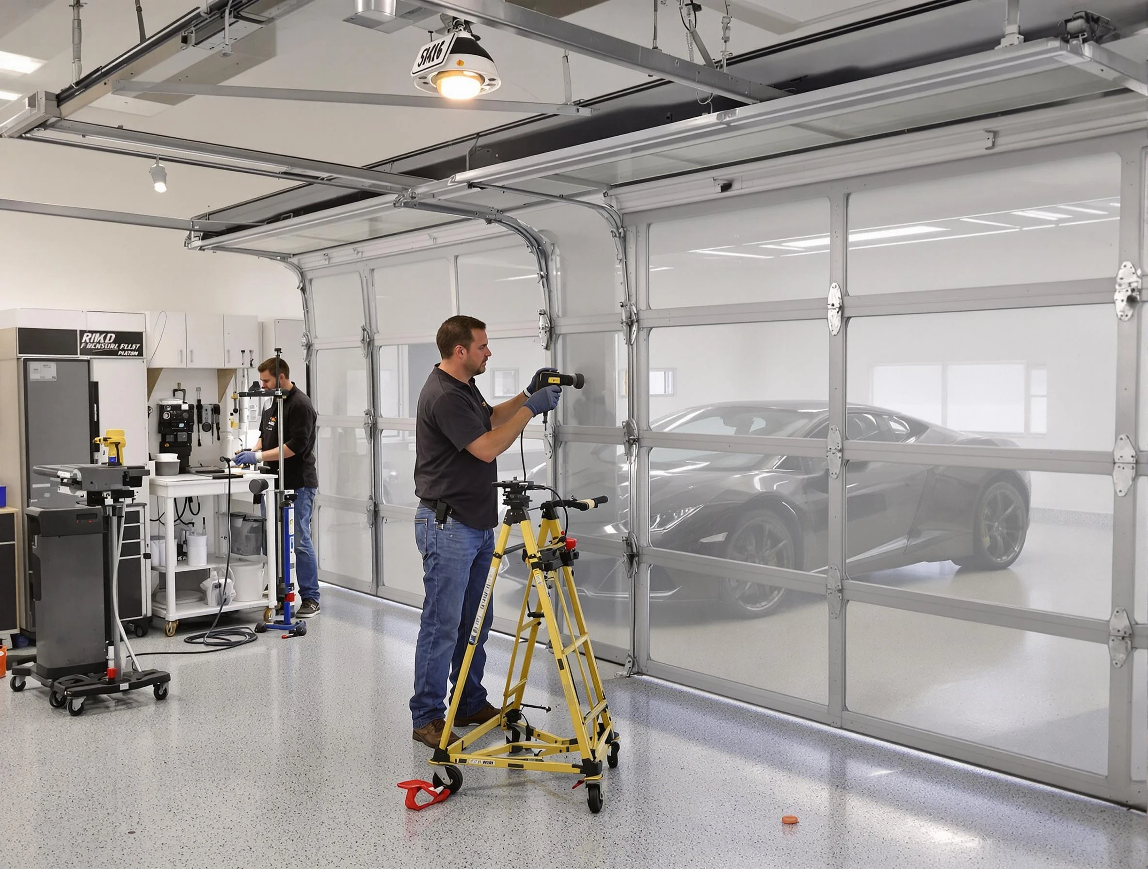 Garage Door Dents Repair in Highland Springs