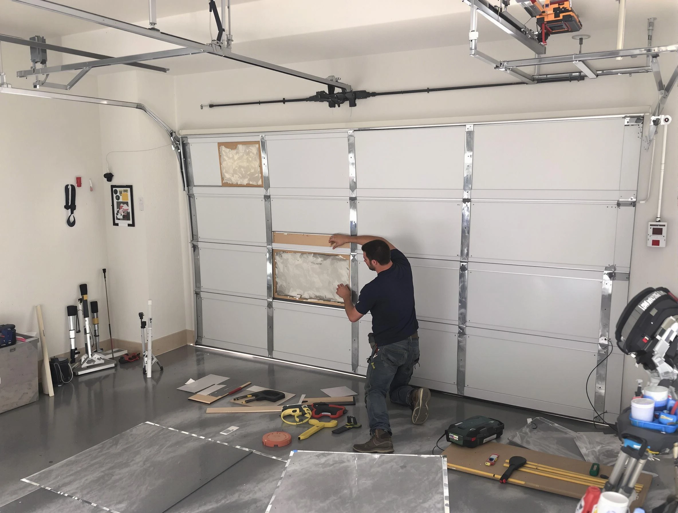 Garage Door Panel Repair in Highland Springs