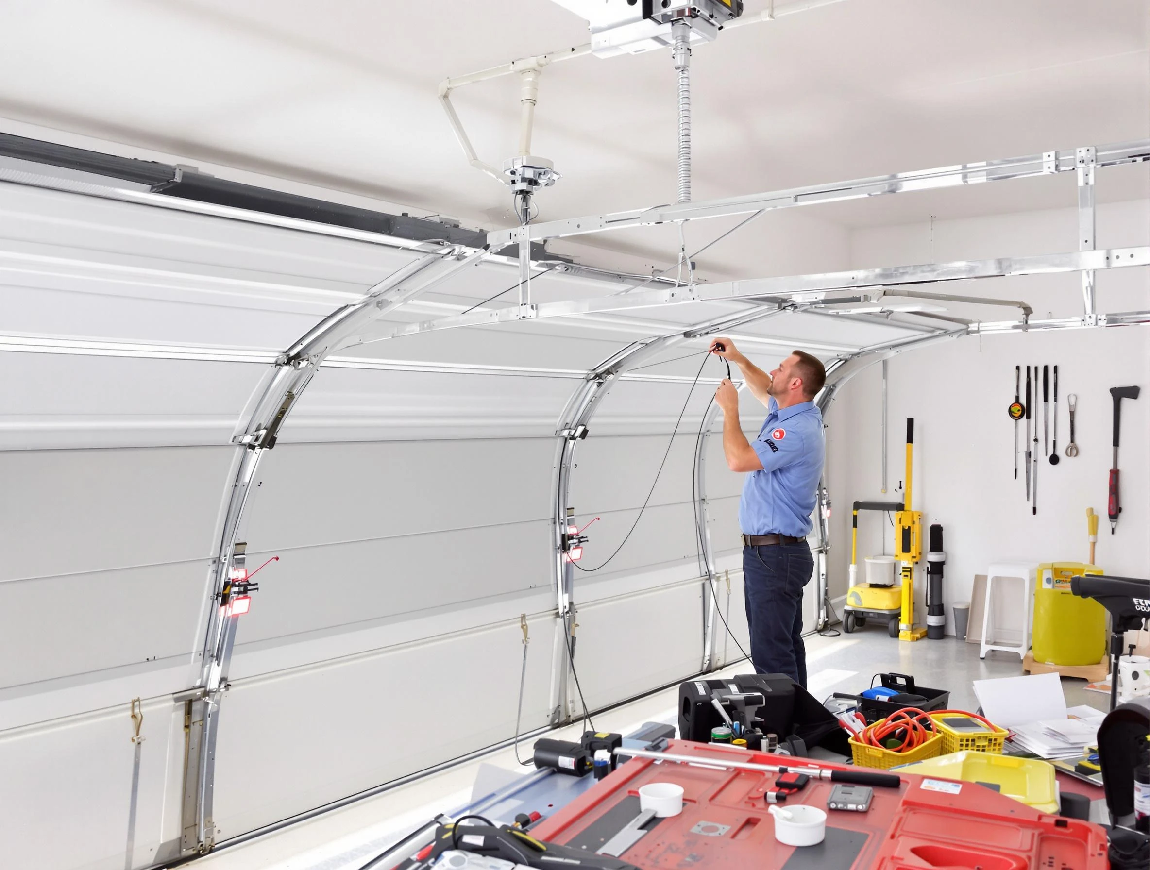 Garage door cable repair service by Highland Springs Garage Door Repair in Highland Springs