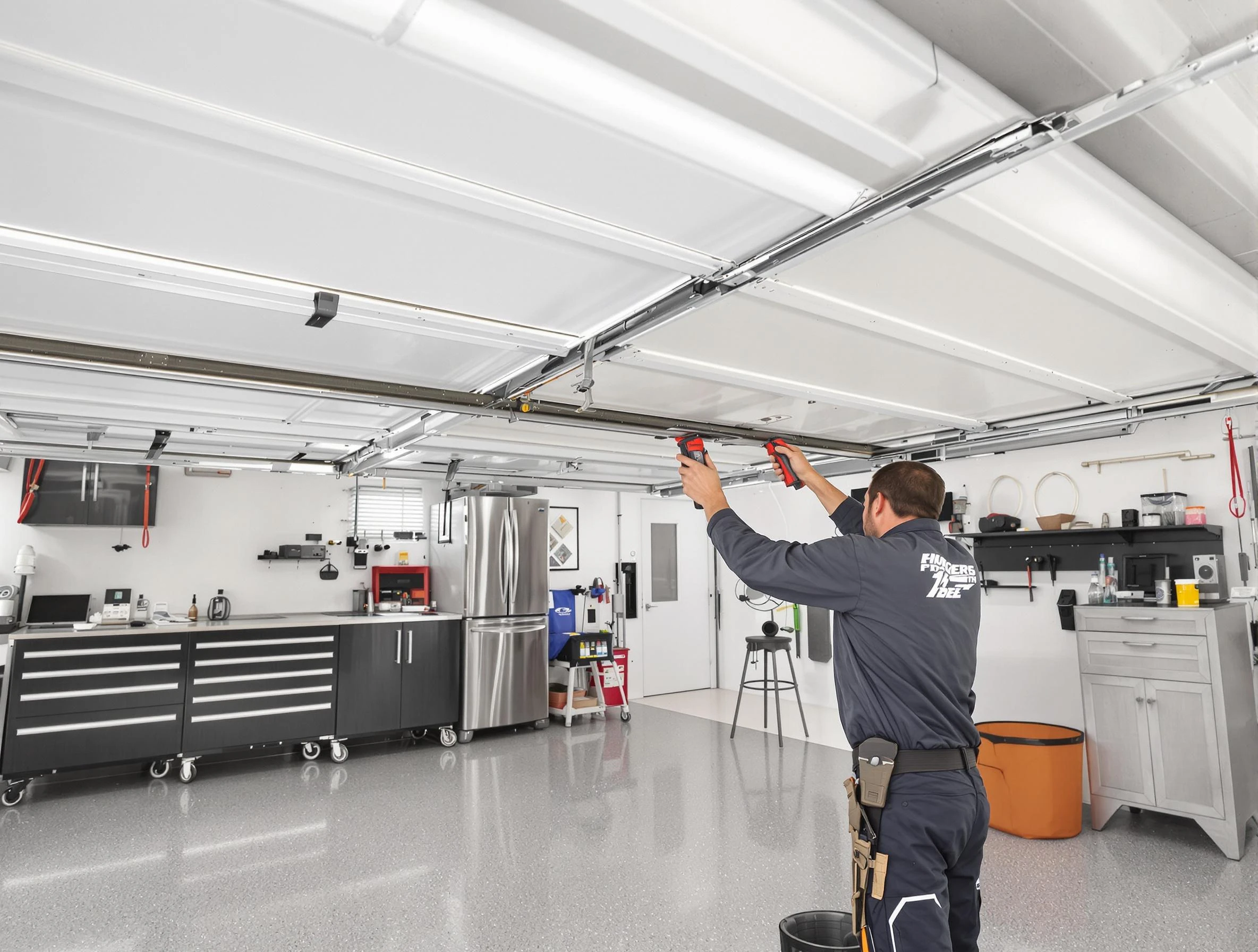 Overhead garage door repair service by Highland Springs Garage Door Repair in Highland Springs